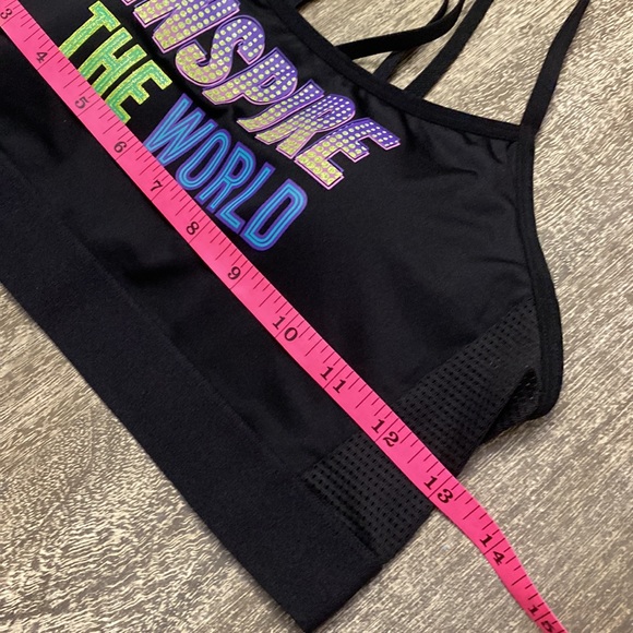 Athletic Works Strappy Back Mesh Sports Bra - Picture 9 of 10